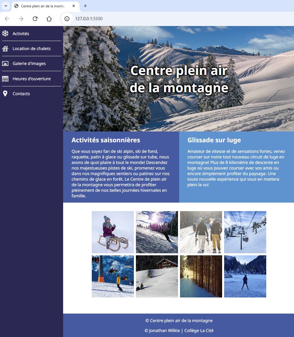 Image à reproduire en CSS - Grand écran