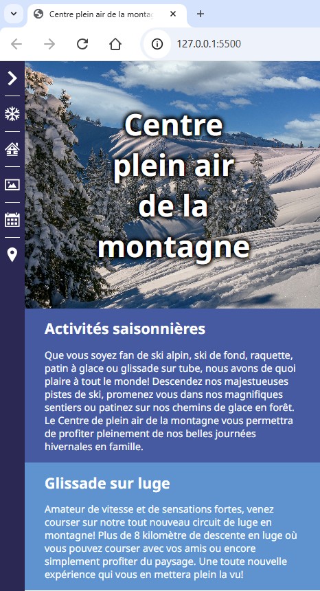 Image à reproduire en CSS - Petit écran - Partie 1