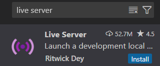 Icône d'extension dans VSCode
