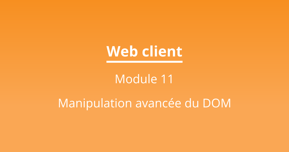 Module 11 | Web client